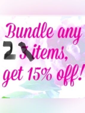 Save By bundling 2 items 15% off